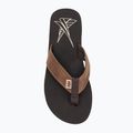 Vyriškos šlepetės per pirštą Helly Hansen Seasand 2 Leather Sandals espresso / fallen rock / c 5