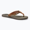Vyriškos šlepetės per pirštą Helly Hansen Seasand 2 Leather Sandals honey wheat