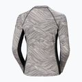 Moteriški plaukimo marškinėliai ilgomis rankovėmis Helly Hansen Waterwear Rashguard pink cloud wave 7