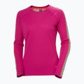 Moteriški termoaktyvūs marškinėliai Helly Hansen Lifa Active Stripe Crew magenta 2.0 4