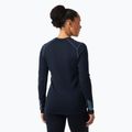 Moteriški termoaktyvūs marškinėliai Helly Hansen Lifa Merino Midweight Graphic Crew navy nordic rose aop 2