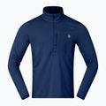 Vyriškas žygio džemperis NORRONA Femund Warm1 Zip Neck indigo night 5