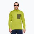 Vyriškas žygio džemperis NORRONA Femund Warm1 Zip Neck golden lime/olive night