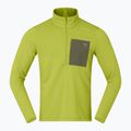 Vyriškas žygio džemperis NORRONA Femund Warm1 Zip Neck golden lime/olive night 5