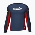 Vyriški Swix Racex Bodyw termo marškinėliai tamsiai mėlyna ir raudona 40811-75120