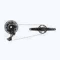 SRAM NX Eagle DUB BOOST priedų grupė juoda 00.7918.076.003