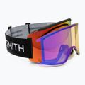 Slidinėjimo akiniai Smith Squad XL black/chrp sun red mirror/chrp storm yellow flash