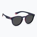 Vaikiški akiniai nuo saulės Polaroid PLD 8048/S blue pink/grey polarized