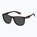 Vaikiški akiniai nuo saulės Polaroid PLD 8049/S black orange/grey polarized 2
