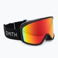 Slidinėjimo akiniai Smith Reason OTG black/red sol