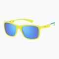 Vaikiški akiniai nuo saulės Polaroid PLD 8053/S matte yellow azure/blue mirror polarized 2