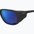 Vyriški akiniai nuo saulės Under Armour Glacial matte black/grey blue mirror silver polarized o 7