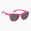 Vaikiški akiniai nuo saulės Polaroid PLD 8056/S matte pink/grey polarized