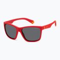 Vaikiški akiniai nuo saulės Polaroid PLD 8057/S matte red/grey polarized 2