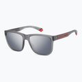 Vyriški akiniai nuo saulės Polaroid PLD 2155/S matte grey/grey silver mirror polarized 2