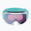 HEAD Contex sidabriniai/turkio spalvos slidinėjimo akiniai 392821 2