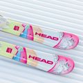 Vaikiškos kalnų slidės HEAD Unicorn Easy JRS + tvirtinimai Jrs 4.5 GW CA white/pink 12