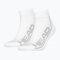 HEAD kojinės Tenisinės kojinės 2P Stripe Quarter white 811509WH