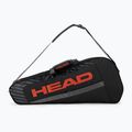 HEAD teniso krepšys Base 16 l juodai oranžinis 261323
