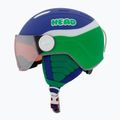 Vaikiškas slidinėjimo šalmas Head Mojo Visor Jr blue/green/silver red 3
