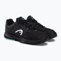 Vyriški teniso batai HEAD Revolt Court black/teal 4