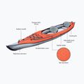 Pripučiama dvivietė baidarė Advanced Elements AdvancedFrame Convertible with Pump 457 cm red 9