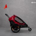 Hamax Outback Twin dviračių priekaba raudona/juoda 10