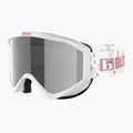 Vaikiški slidinėjimo akiniai Bliz Liner Jr white pink logo/pink&silver mirror 3