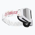 Vaikiški slidinėjimo akiniai Bliz Liner Jr white pink logo/pink&silver mirror 4
