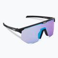 Bliz Hero Nano Optics Nordic Light S2 dviratininkų akiniai matiniai juodi/šviesūs begonijos/violetiniai mėlyni multi