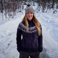 Moteriškas megztinis Fjällräven Övik Knit Cardigan dark navy 10