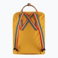 Miesto kuprinė Fjällräven Kanken Rainbow 16 l ochre/rainbow pattern 3