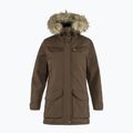 Moteriškas šiltas paltas Fjällräven Nuuk Parka tamsios ąžuolo spalvos