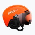 Vaikiškas slidinėjimo šalmas POC POCito Obex Visor S2 Jr fluo orange/clarity pocito/partly sunny/lt orange