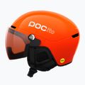 Vaikiškas slidinėjimo šalmas POC POCito Obex Visor S2 Jr fluorescent orange 2