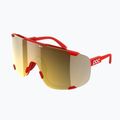 Akiniai nuo saulės POC Devour prismane red/clarity road/partly sunny gold