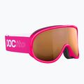 Vaikiški slidinėjimo akiniai POC POCito Retina Jr S2 fluorescent pink/partly sunny light orange