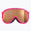 Vaikiški slidinėjimo akiniai POC POCito Retina Jr S2 fluorescent pink/partly sunny light orange 3