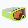 Vaikiški slidinėjimo akiniai POC POCito Opsin fluorescent yellow/green/partly sunny light orange