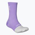 POC Flair Mid violetinės ametisto/vandenilio baltumo dviratininko kojinės