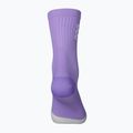 POC Flair Mid violetinės ametisto/vandenilio baltumo dviratininko kojinės 2