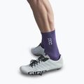 POC Flair Mid violetinės ametisto/vandenilio baltumo dviratininko kojinės 3