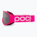 POC POCito Retina fluorescencinės rožinės spalvos / skaidrumo pocito vaikiški slidinėjimo akiniai 4