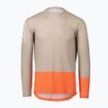 Vyriška POC MTB Pure light sandstone beige/zink orange dviratininkų ilgomis rankovėmis