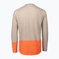 Vyriška POC MTB Pure light sandstone beige/zink orange dviratininkų ilgomis rankovėmis 2