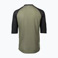 Vyriški POC MTB Pure 3/4 epidote green/uranium black dviratininkų marškinėliai 2