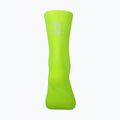 POC Fluo Sock Mid fluorescencinės geltonos/žalios spalvos dviratininko kojinės 6