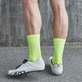 POC Fluo Sock Mid fluorescencinės geltonos/žalios spalvos dviratininko kojinės 8