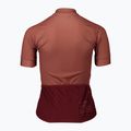 Moteriški dviratininkų marškinėliai POC Essential Road Logo himalayan salt/garnet red 6