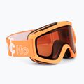 POC POCito Iris fluorescencinės oranžinės/oranžinės spalvos vaikiški slidinėjimo akiniai